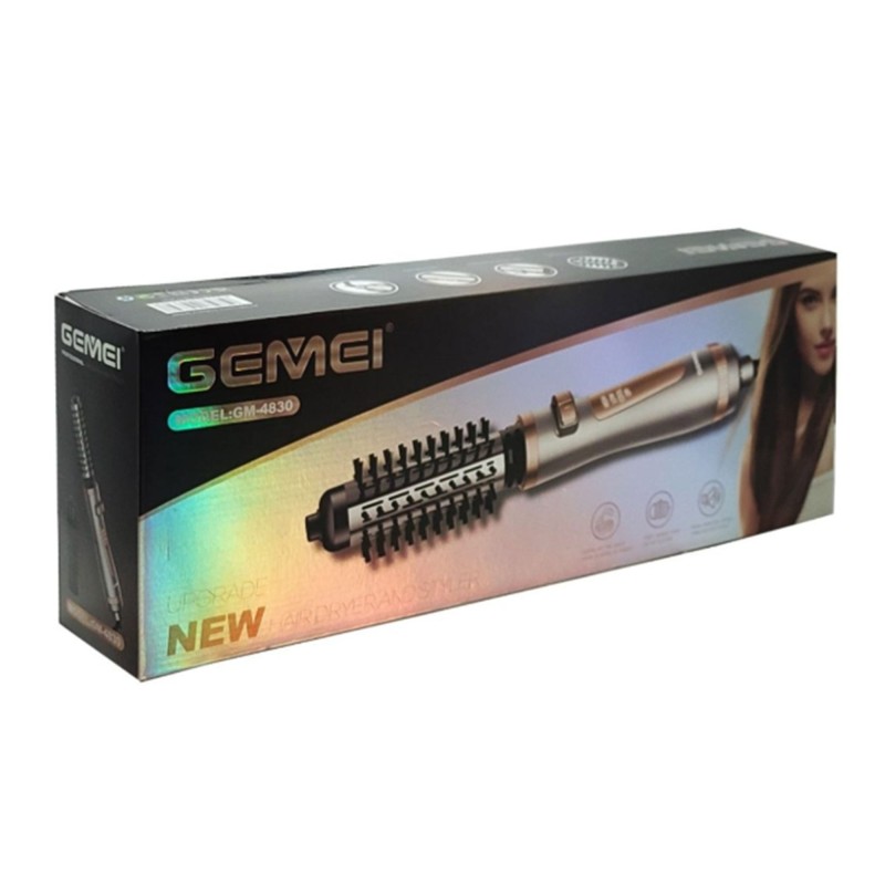 • فرشاة تصفيف دوارة و مجفف الشعر من gemei
