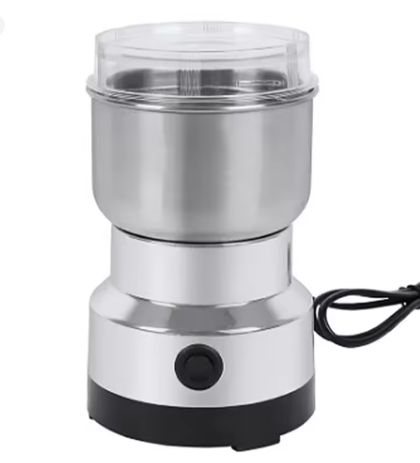 مطحنة كهربائية صغيرة منزلية – 300 مل، 4 شفرات لطحن القهوة والتوابل وأغذية الأطفال