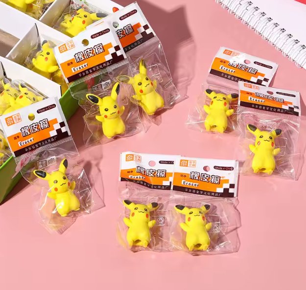 مجموعة 36 ممحاة كرتونية ثلاثية الأبعاد – أدوات مدرسية مبتكرة وهدايا للأطفال