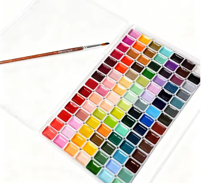 مجموعة ألوان مائية عالية الجودة – 24/36/48/60/98 لونًا للفنانين والكبار، غير سامة