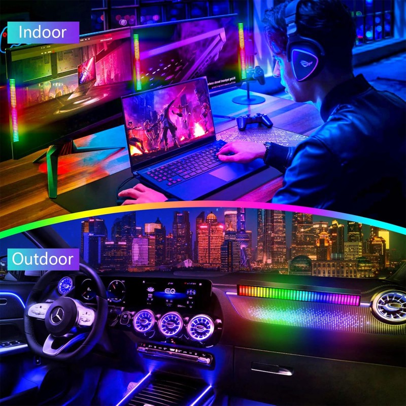 إضاءة السيارة والجيمرز التحكم من خلال تطبيق