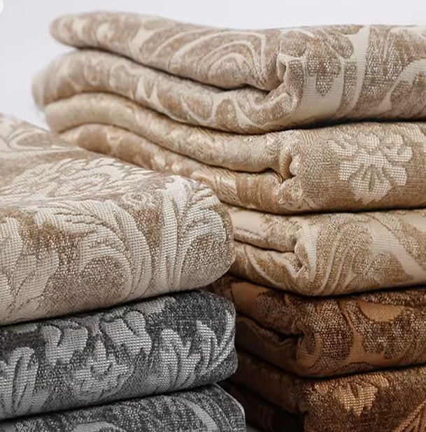 "قماش جاكار شنيل فاخر على الطراز الأوروبي – متعدد الاستخدامات للأثاث والمفروشات اليدوية"