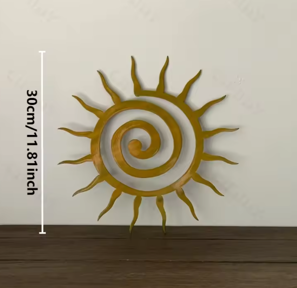 تمثال جداري معدني – نجمة ملفوفة عتيقة للديكور الخارجي والداخلي