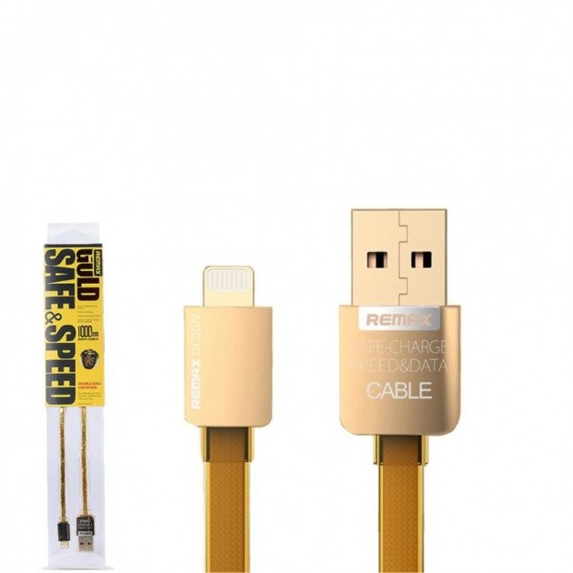 ريماكس كابل لايتنينج ذهبي بطول 1 متر