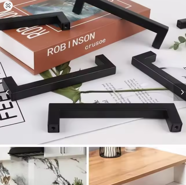 مقابض أبواب وخزائن أثاث – مجموعة 6/12/18 قطعة مع مسامير للتثبيت