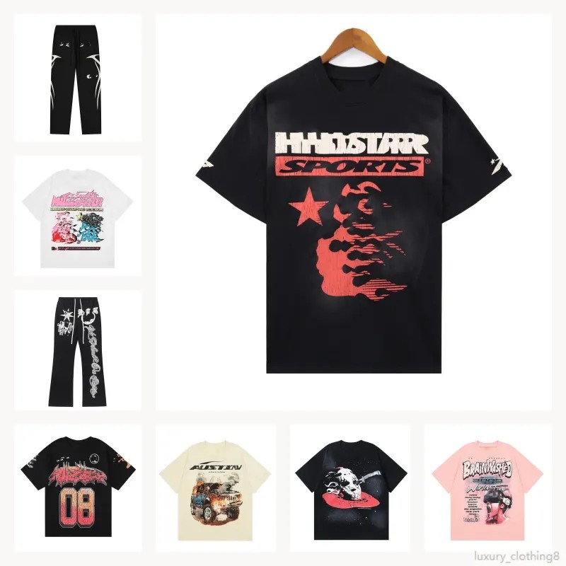 مصمم تي شيرت تي قمصان الرسم البياني ملابس ملابس محب مغسولة على غرار الشارع غرافيتي حروف رقائق طباعة قديمة أسود فضفاضة