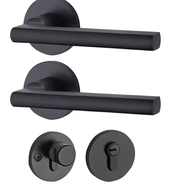 قفل مقبض للباب الداخلي – آمن وعصري مع مفتاح، سهل التركيب