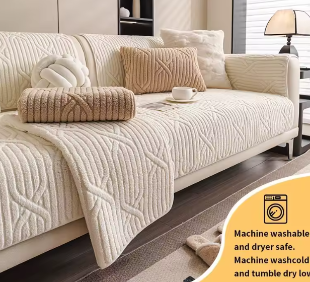 غطاء أريكة عالمي 1 قطعة – Shu Mianrong 2025 – وسادة دافئة مضادة للانزلاق لجميع المواسم