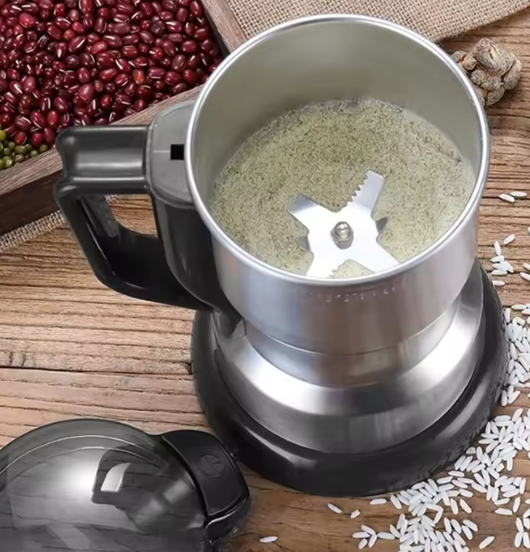 مطحنة قهوة كهربائية عالية الطاقة – متعددة الوظائف لطحن الحبوب والمكسرات والتوابل