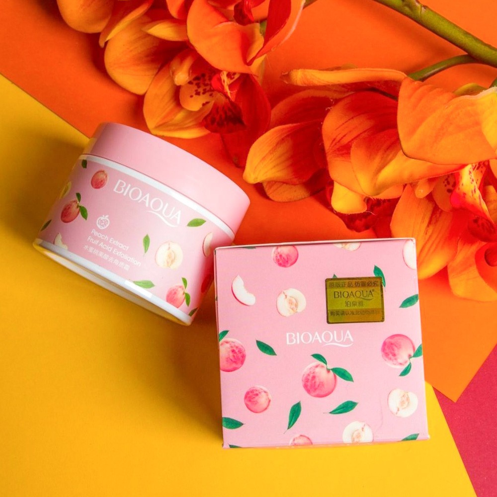 • مقشر الخوخ الكوري للعناية بالبشرة