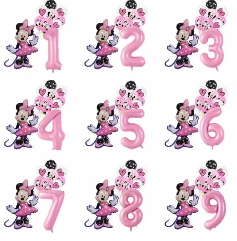 مجموعة تزيين بالونات حفلات أعياد الميلاد – 12 قطعة