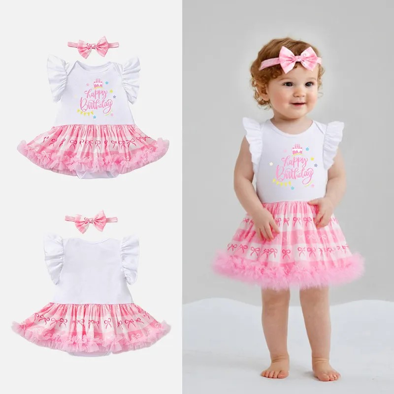 زي حفلة عيد الميلاد-فستان شبكي قصير الأكمام من طراز الصيف على طراز الصيف مع مجموعة من ثلاث قطع