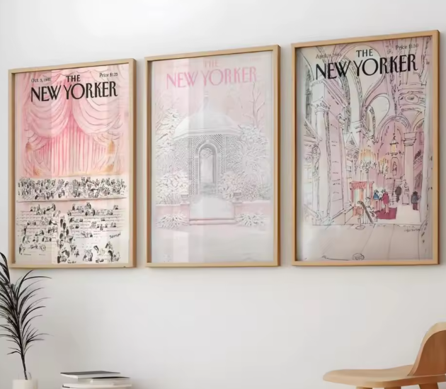 ملصق جدار غلاف مجلة نيويوركر – فن كرتوني عتيق