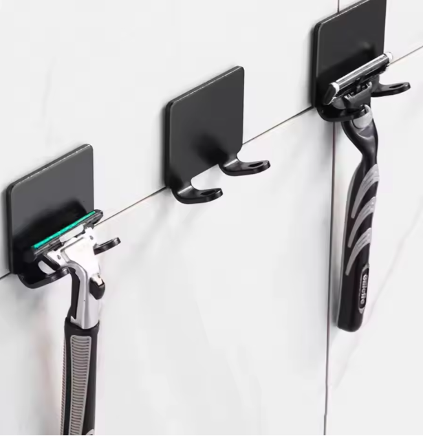 حامل ماكينة الحلاقة للرجال - 4 قطع مقاوم للماء للحمام