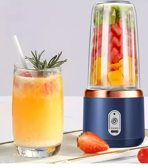 خلاط كهربائي محمول USB متعدد الوظائف – لتحضير العصائر والسحق المنزلي للفواكه والخضروات