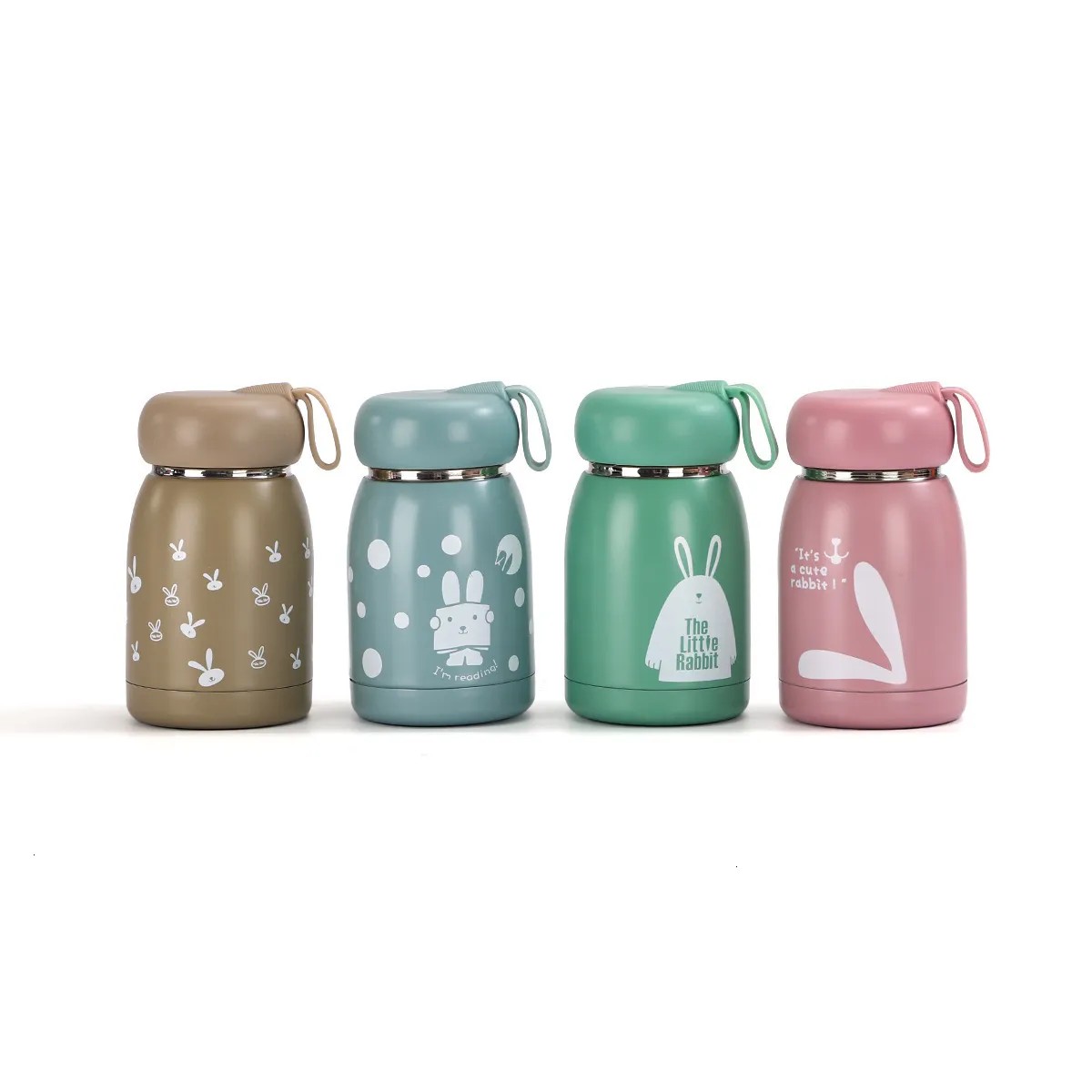 High-quality appearance mini thermos insulated cup, small and cute, made of 304 stainless steel with a large bowl, convenient with a handle, portable cup