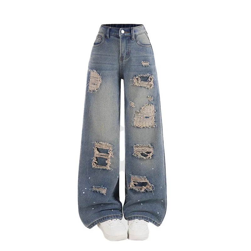 سروال Denim Denim على الطراز غير الرسمي الذي يتميز بمزح مناسبة الراحة المثالية لجميع المناسبات