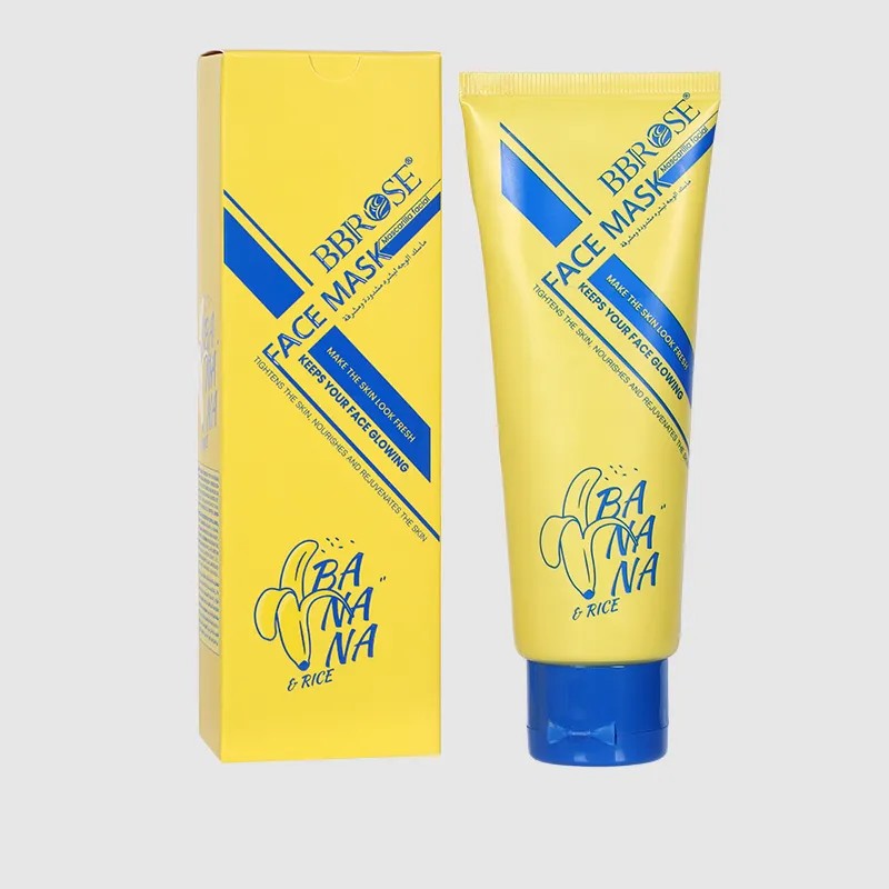 قناع الوجه بالأرز والموز من BBROSE، مرطب ومفتح للبشرة المنعشة