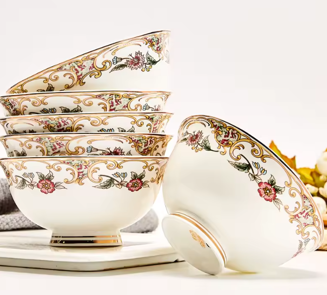 "طقم 6 أوعية سيراميك متعددة الاستخدام – 4.5 بوصة"