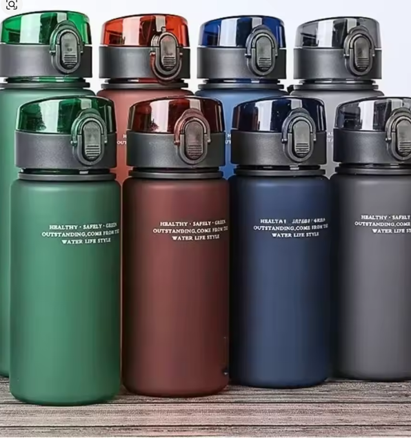 زجاجة مياه رياضية محمولة خالية من التسرب – للسفر والمشي لمسافات طويلة، متوفرة بسعة 400 مل و560 مل