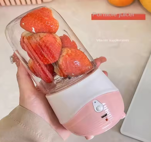 خلاط عصائر محمول USB – جهاز صغير قابل لإعادة الشحن للعصائر والمخفوقات المنزلية