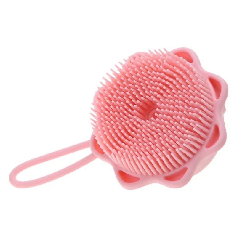 سيليكون جسم فرشاة الدش دش حوض حمام تقشير مع موزع الصابون سائل مملوءة للنساء الرجال الأطفال