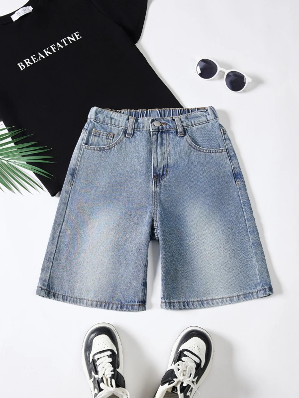 سراويل قصيرة من السراويل القصيرة لرفوف الأطفال الصيفية مع سراويل قصيرة من الخصر