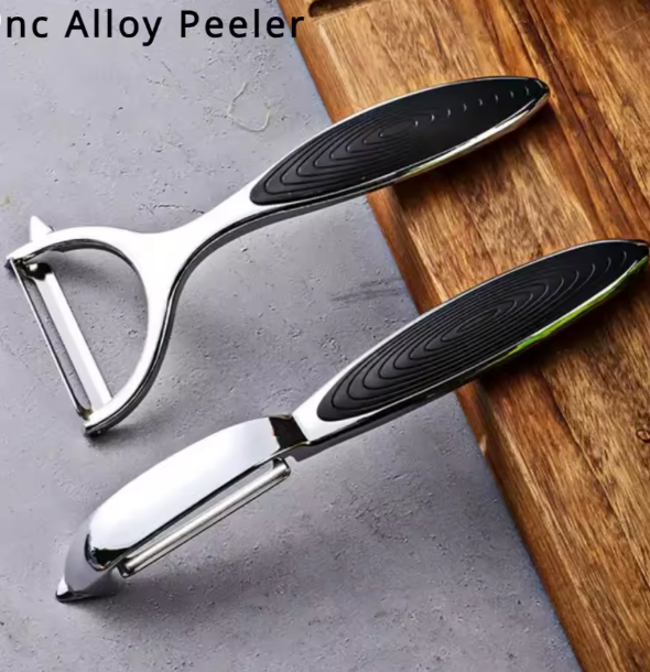 مقشرة وخلاط خضار من الفولاذ المقاوم للصدأ – متعددة الوظائف لتقشير البطاطس والجزر والفواكه، أداة مطبخ عملية