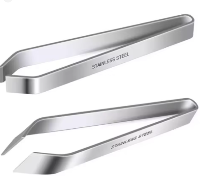 ملاقط عظم السمك من الفولاذ المقاوم للصدأ – 4.6 بوصة