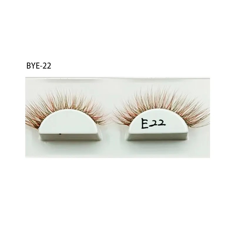 رموش الرموش المزيفة الملونة هالوين منتجات ماكياج الرموش امتداد الرموش الملونة تشكل تأثيري