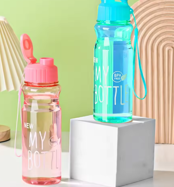 زجاجة مياه للأزواج – محمولة، مانعة للسقوط، مع حبل حمل خارجي، كوب ماء رياضي مثالي كهدية