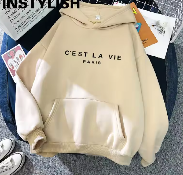 سويت شيرت هودي صوف بغطاء للرأس – مقاس فضفاض