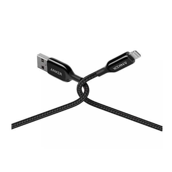 انكر كيبل باور لاين بلس (3) للايفون مقاس 1.8 متر | اسود – A8823H11