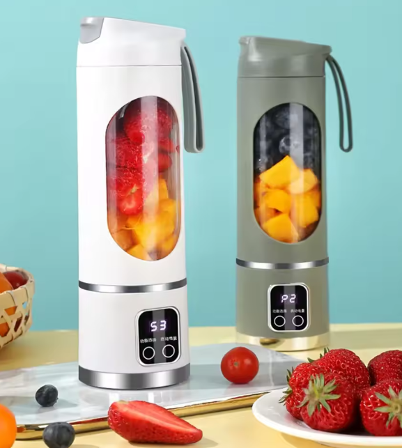 زجاجة عصارة كهربائية محمولة USB – خلاط فواكه صغير لاسلكي للمنزل والسفر