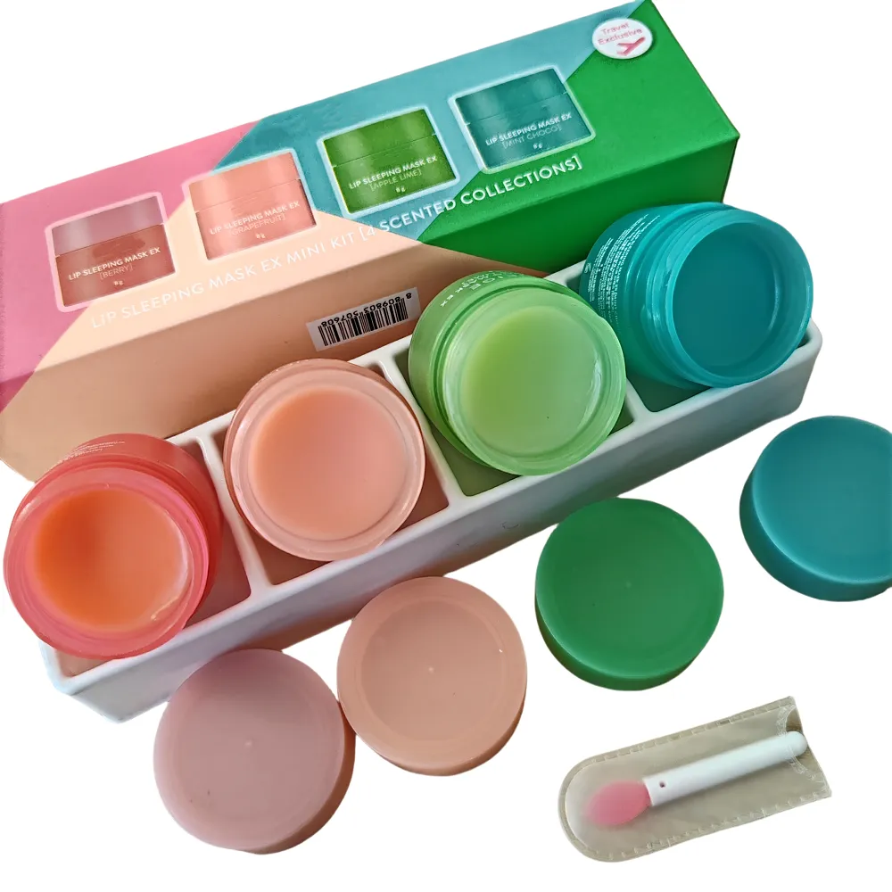 قناع النوم مقشر الشفاه مغذي وإصلاح مرطب لطيف يمنع جفاف الشفاه العناية بأقنعة 8 جرام