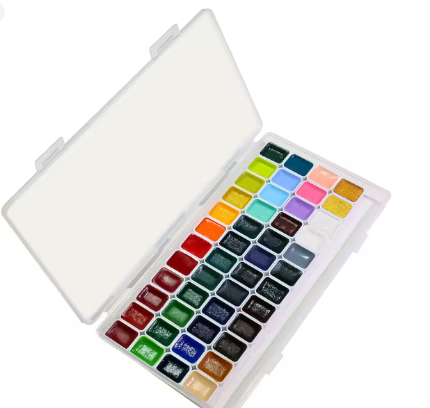 مجموعة ألوان مائية عالية الجودة – 24/36/48/60/98 لونًا للفنانين والكبار، غير سامة