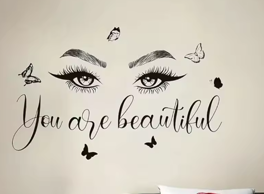 ملصق جدار فراشة للصالون – ديكور PVC عصري