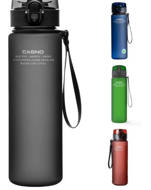 زجاجة مياه رياضية 20 أونصة – بلوري، يد واحدة، 100% مانعة للتسرب، بدون قش، مثالية للرياضة واليوغا والمكتب