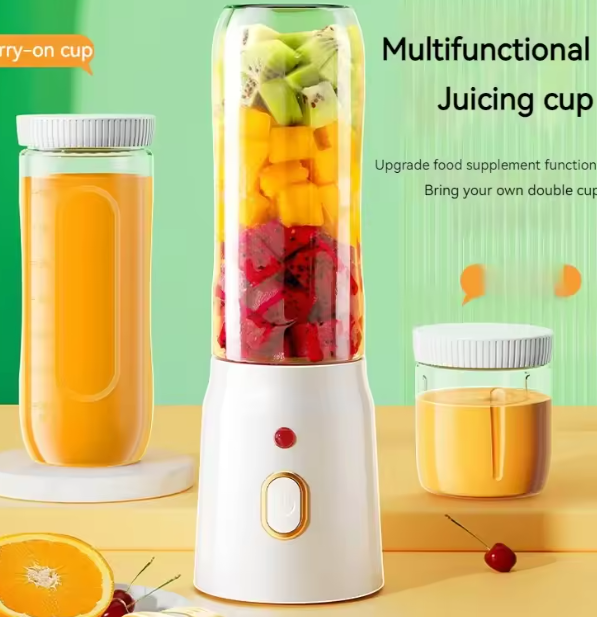 خلاط عصير محمول لاسلكي – 10 شفرات، لتكسير الثلج والفواكه