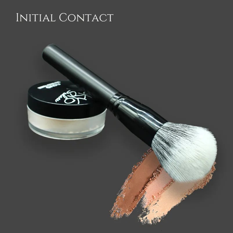 فرشاة مكياج مفردة، فرشاة بودرة سائبة كبيرة واحدة، فرشاة وضع البودرة برأس الفطر، فرشاة أحمر الخدود، فرشاة محمولة متعددة الوظائف مصنوعة من الألياف الاصطناعية