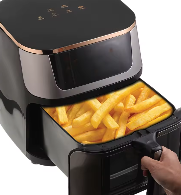 مقلاة هوائية كهربائية 12 لتر – شاشة تعمل باللمس، متعددة الوظائف، فولاذ مقاوم للصدأ