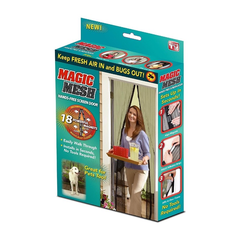 نافذة مغناطيسية للحماية من الحشرات