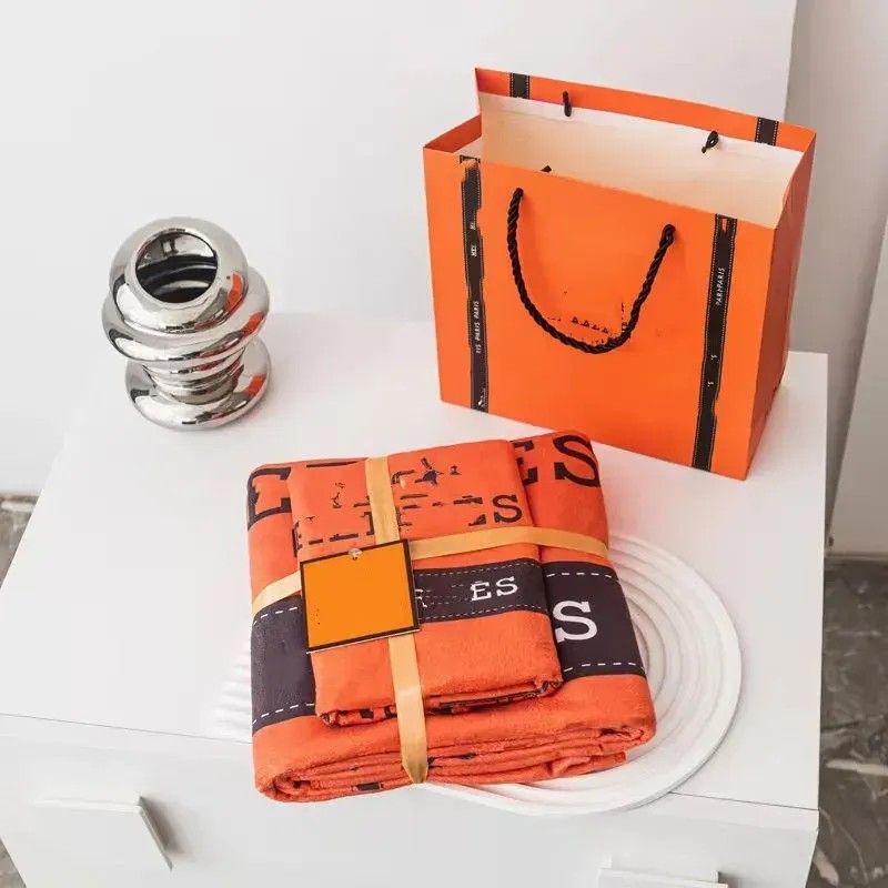 Designer Sets Classic Style Bath Towel Set Present Towels Microfiber Quick-Drying Wholesale Absorbent