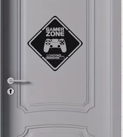 ملصق جدار فينيل لغرفة الألعاب – ديكور لأبواب وغرف المعيشة