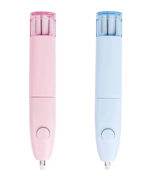 ممحاة كهربائية واحدة على شكل قلم رصاص – أداة رسم ميكانيكية لطيفة للمدرسة والمكتب